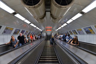 Escalator metro station