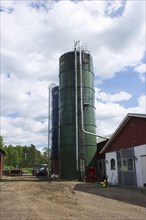 Farm with silos