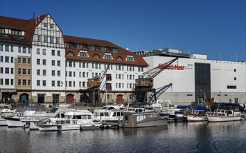 Shopping centre at the old industrial site of Tempelhofer Hafen