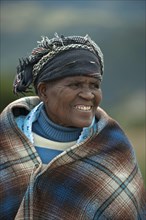 Old woman smiling