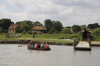 The ferry crossing to Walberswick from Southwold on the Suffolk Coast