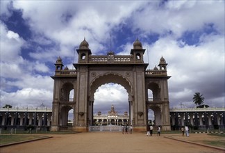 Gateway to Mysore Palace in Mysuru