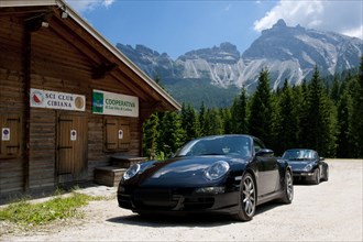 Porsche at Cibiana Pass