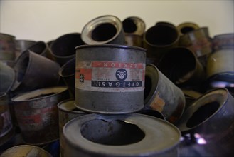 Cans of poison gas Zyklon B