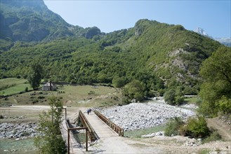 Bridges over Valbona River near Margegej