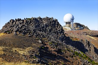 Portuguese Air Force air defence radar station on Pico do Arieiro 1818 metres