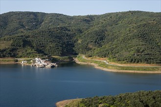 Sfendili village submerged in Aposelemi reservoir