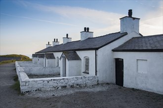 Pilot cottages used to service pilot boats and lifeboats on tidal island