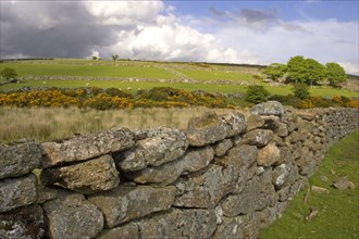 Dry stone walls and pastures in the fertile valley