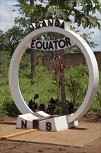 Monument marking the equator