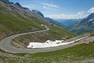 Pass road to Col du Galibier