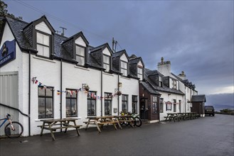 The Applecross Inn on a rainy day