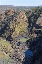 Ruacana Falls without water