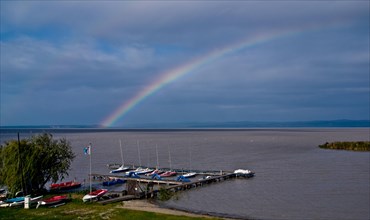 Rainbow over Lake Neusiedl