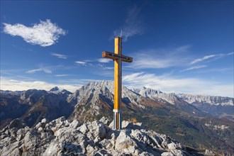 Cross on the summit of the Jenner in Berchtesgaden National Park
