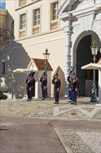 Changing of the Guard in front of the Palace of Monaco
