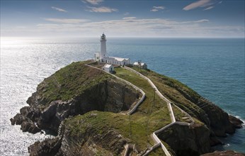 View of lighthouse and coastline