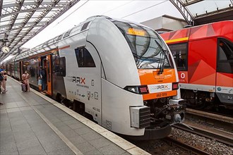 Rhein Ruhr Xpress RRX train of the type Siemens Desiro HC at the main station in Cologne