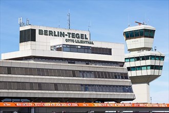 Terminal and tower of Tegel Airport in Berlin