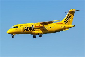 A Fairchild Dornier 328Jet aircraft of ADAC Luftrettung with registration D-BADA at Heraklion Airport