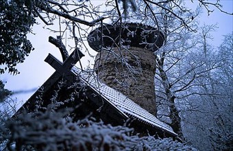 Hachelturm in the white winter