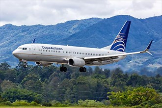 A Copa Airlines Boeing 737-800 aircraft with registration number HP-1716CMP at Medellin Rionegro Airport
