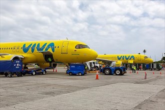 Airbus A320neo aircraft of Vivaair with registration HK-5352 at San Andres Airport