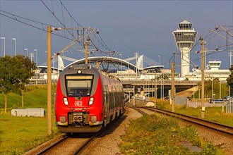 Bombardier Talent 2 regional train at the airport in Munich
