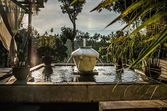 Small fountain in Ubud. Bali