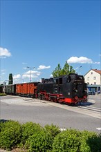 Steam train Oechsle Museumsbahn railway steam railway in Ochsenhausen