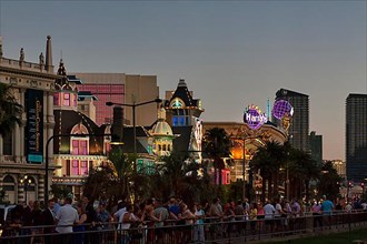Neon lights on the Las Vegas Strip