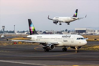 Airbus A320 aircraft of Volaris with registration N507VL at Mexico City Airport