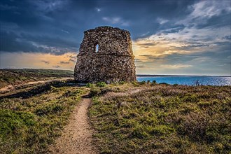 Tower on a hill in Sardegna Italy