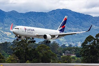 A Boeing 767-300F aircraft of LATAM Cargo with registration N536LA at Medellin Rionegro Airport