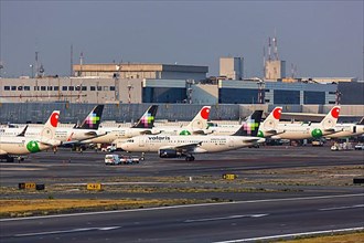 Airbus aircraft at Mexico City Airport