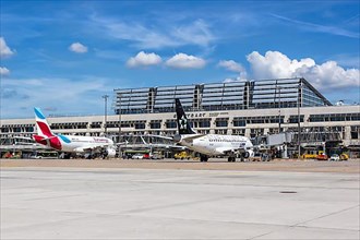 Aircraft at Stuttgart Airport