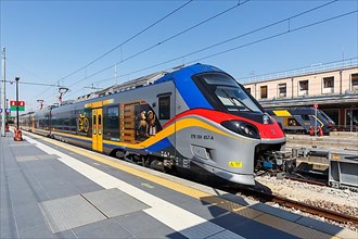 Trenitalia's Alstom Coradia Stream regional commuter train at Venezia Santa Lucia station in Venice