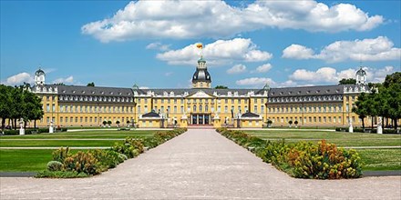 Karlsruhe Castle Baroque Palace Residence Travel Panorama Architecture in Karlsruhe