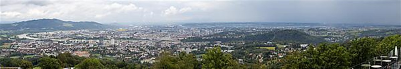 View of the city of Linz from the Poestlingberg