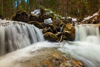 Cascade of Sibli-Wasserfall. Rottach-Egern