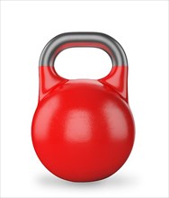 Gym equipment weight kettle bell isolated on white