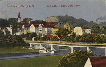 Long bridge in Kalkberge in der Mark