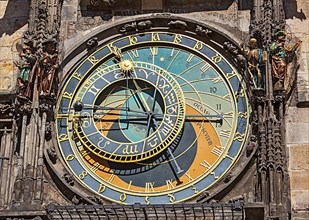 Astronomical clock on Town Hall. Prague