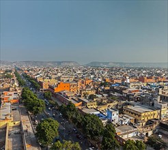Aerial view of Jaipur