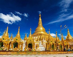 Myanmer famous sacred place and tourist attraction landmark