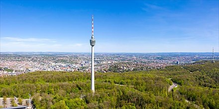 Stuttgart TV Tower Panorama Skyline Aerial View City Architecture Travel in Stuttgart