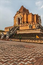 Buddhist temple Wat Chedi Luang. Chiang Mai
