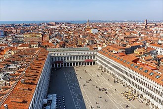 St Mark's Square Piazza San Marco from above Overview Vacation Travel City in Venice