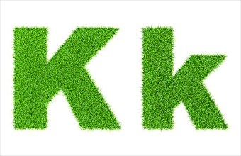 Grass letter K