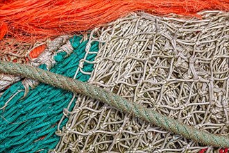 Colourful fishing nets